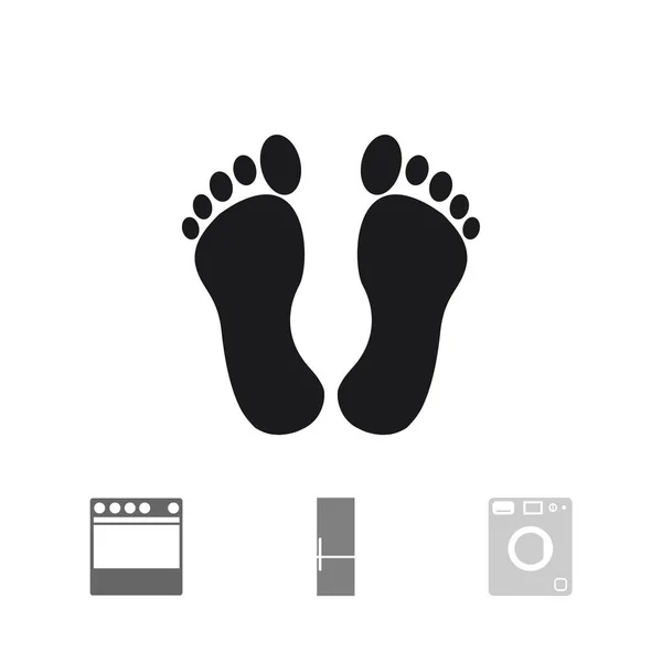 Icono de pies simples — Archivo Imágenes Vectoriales