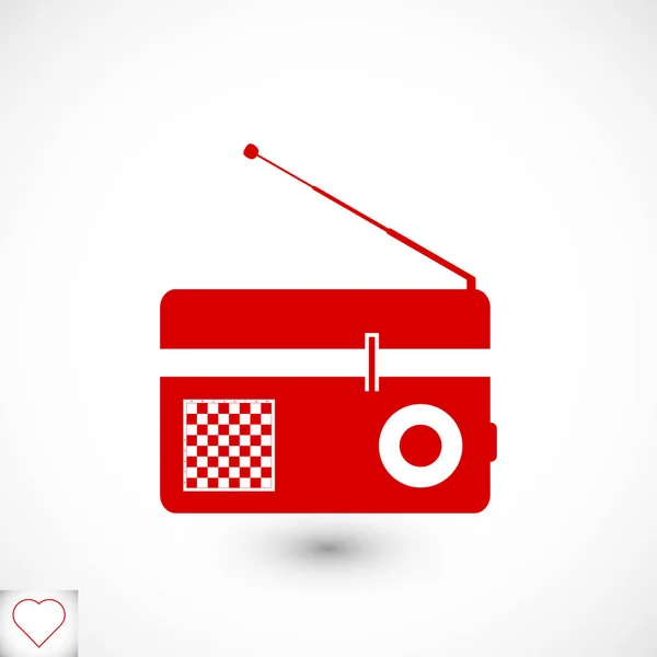 Icono web de radio — Vector de stock