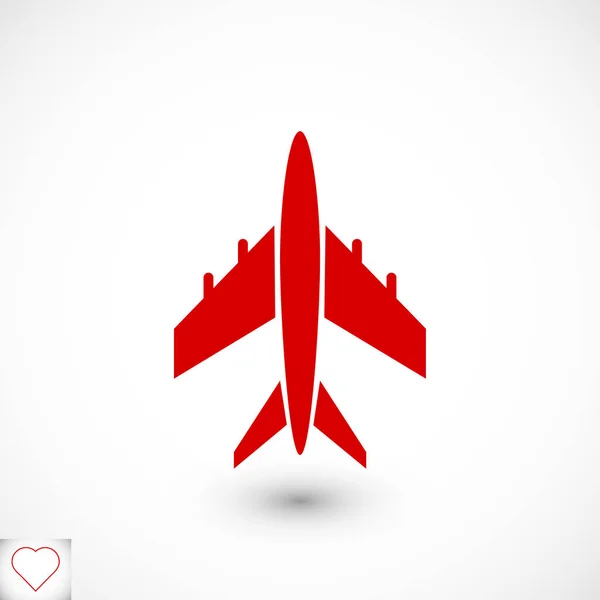 Uçak işareti simgesi — Stok Vektör