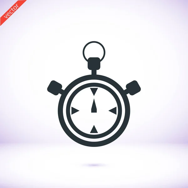 Stopwatch flat Icon — Stock Vector