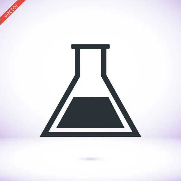 Ícone de vidro de laboratório —  Vetores de Stock