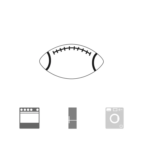 Rugby ball icon — Stock Vector