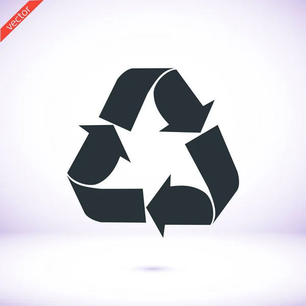 Reciclar icono de signo — Vector de stock
