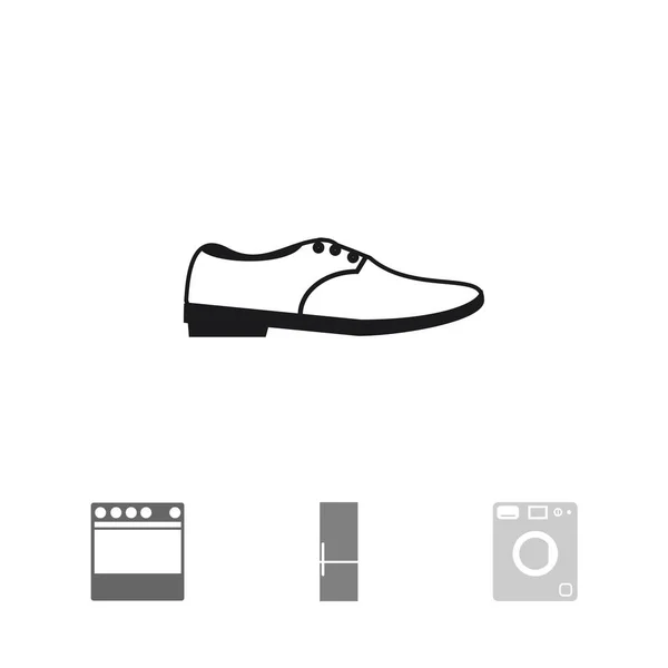 Zapato icono plano — Vector de stock