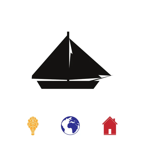 Design of sail boat icon — Stock Vector