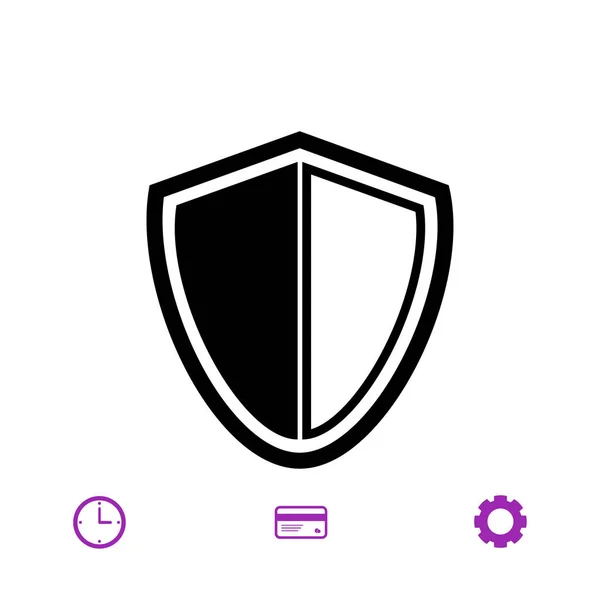 Shield flat icon — Stock Vector