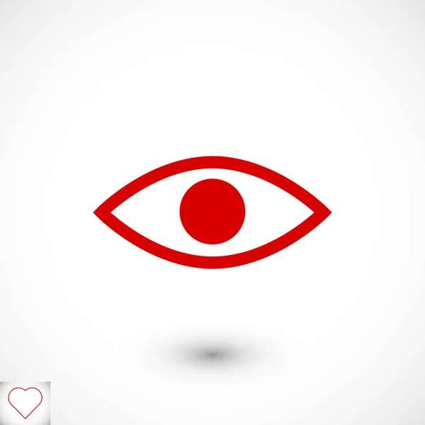 Знак значок ока — стоковий вектор