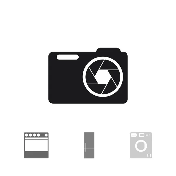 Icône de signe de caméra — Image vectorielle