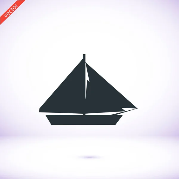 Design of sail boat icon — Stock Vector