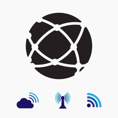 Küresel teknoloji soyut simgesi