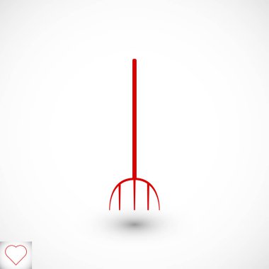 Bahçe çatal simgesi