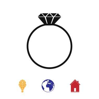 Yüzük basit simgesi