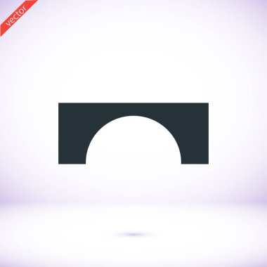 Köprü düz simgesi