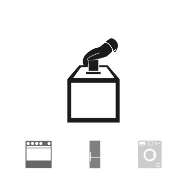 Tasarım vot oy simgesinin