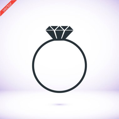 Yüzük basit simgesi