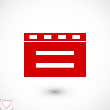 Tasarım sinema clapper simgesinin