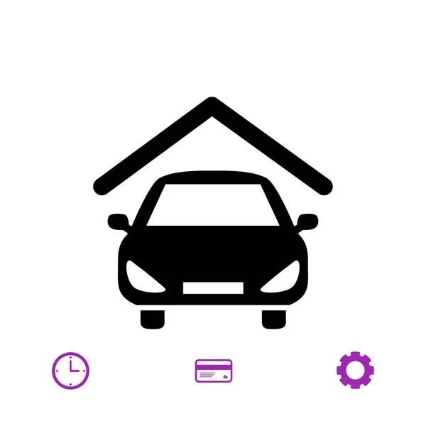 Pictograph van auto-pictogram — Stockvector