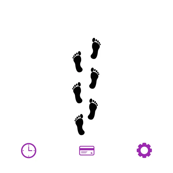 Design dell'icona del piede — Vettoriale Stock