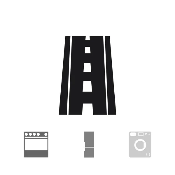 Bil väg ikonen — Stock vektor
