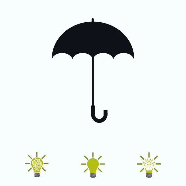 Umbrella sign icon — Stock Vector