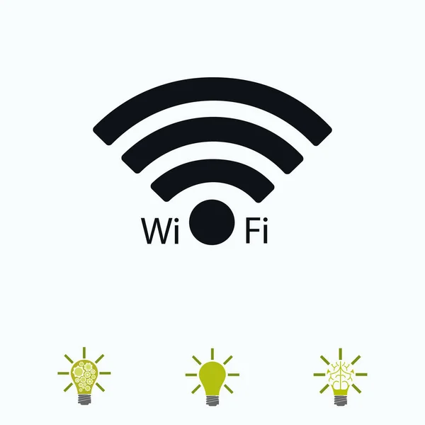 Icona segno Wi-Fi — Vettoriale Stock