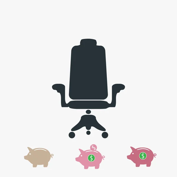 Chair sign icon — Stock Vector