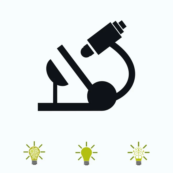 Microscoop teken pictogram — Stockvector