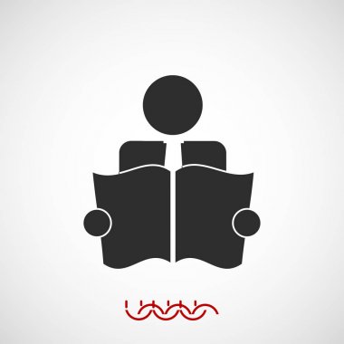 kitap okuyucu işareti simgesi