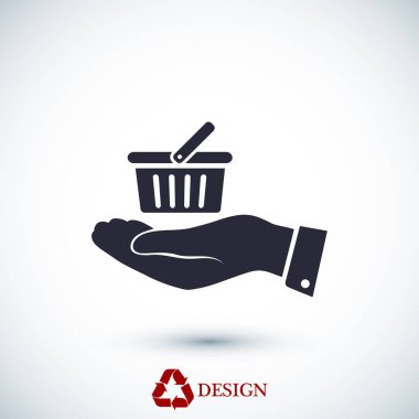 sepet işareti simgesi