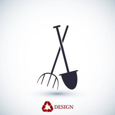 Kürek kutsal kişilerin resmi Bahçe çatalı