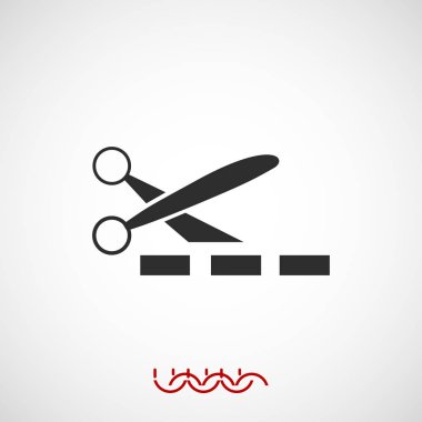 makas işareti simgesi