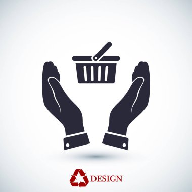 sepet işareti simgesi