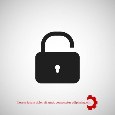 kilit işareti simgesi