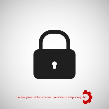 kilit işareti simgesi