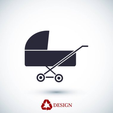 çocuk arabası işareti simgesi