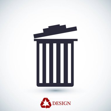 çöp kutusu işareti simgesi