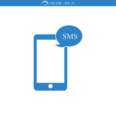 Cep telefonu sms simgesi 