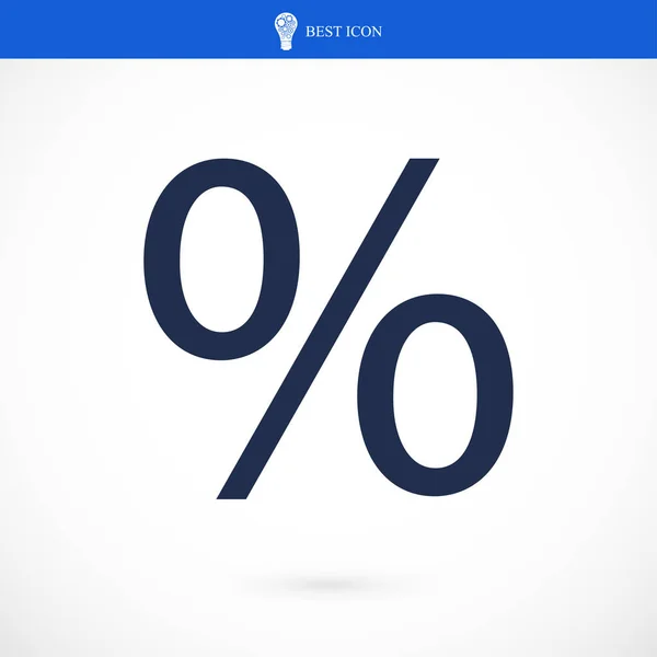 Znak procenta ikona — Stockový vektor