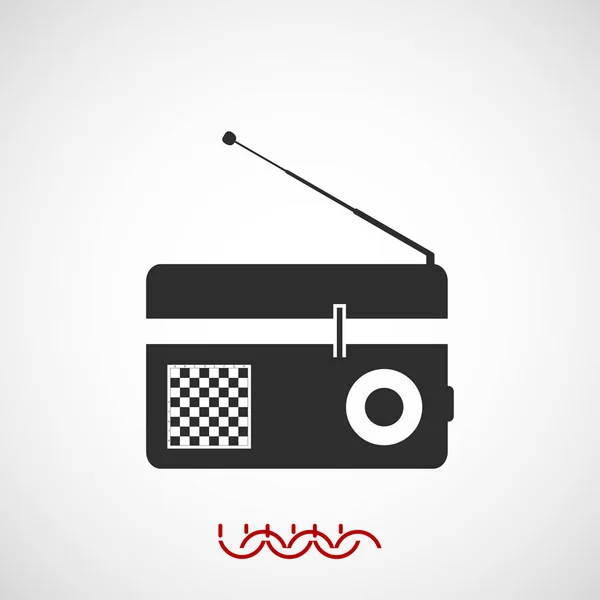 Εικονίδιο web ραδιόφωνο — Διανυσματικό Αρχείο