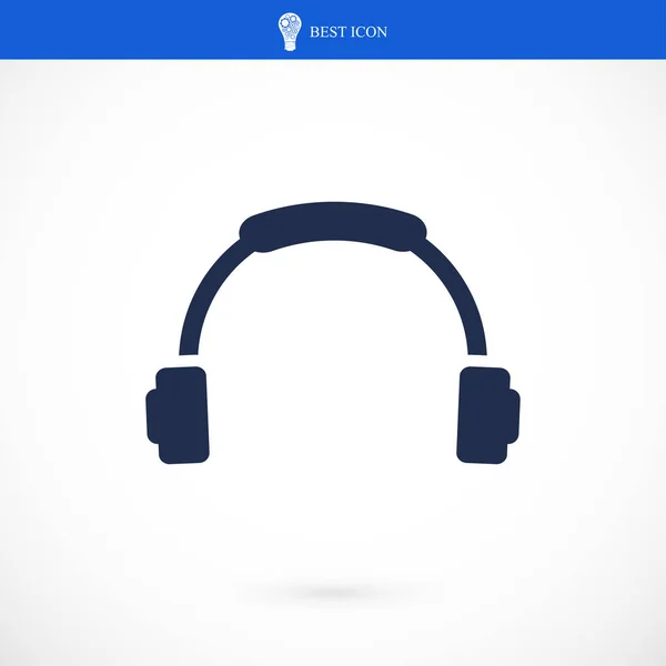 Headphones ícone web —  Vetores de Stock