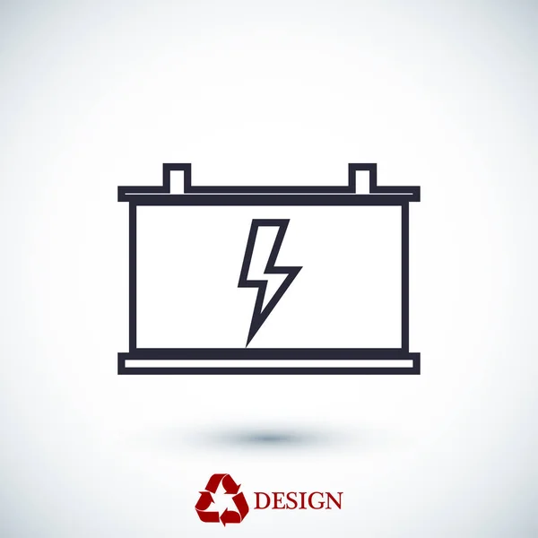 Ícone do sinal da bateria —  Vetores de Stock
