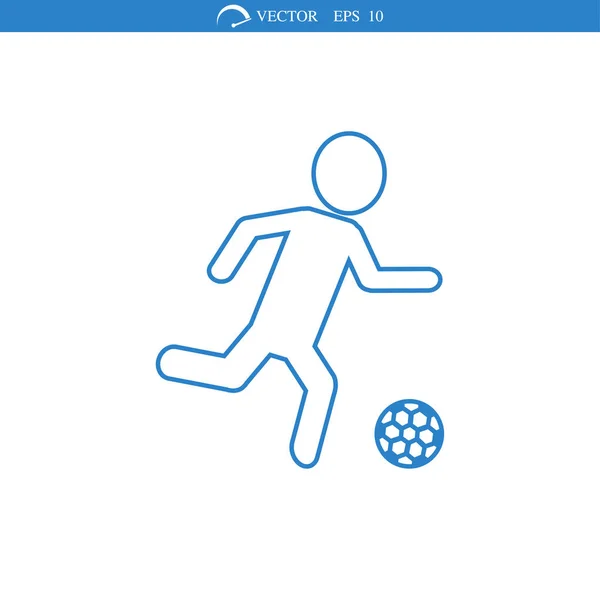 Icono de signo de jugador — Vector de stock