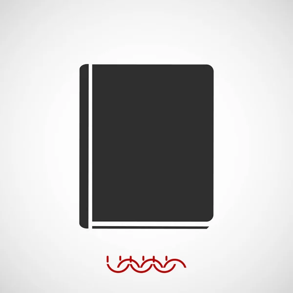 Книга значок «підпис» — стоковий вектор