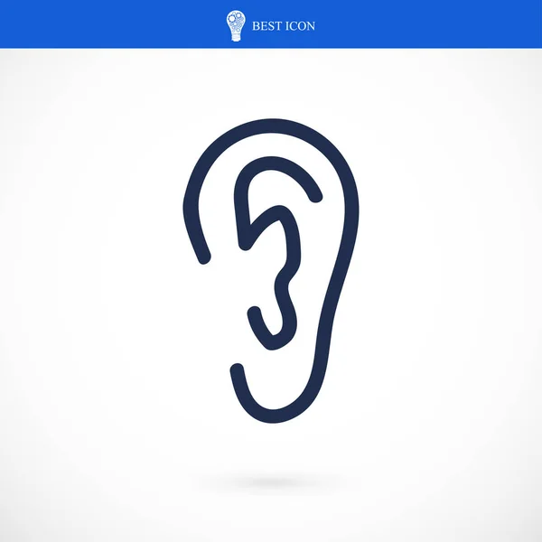 Ear sign icon — Stock Vector