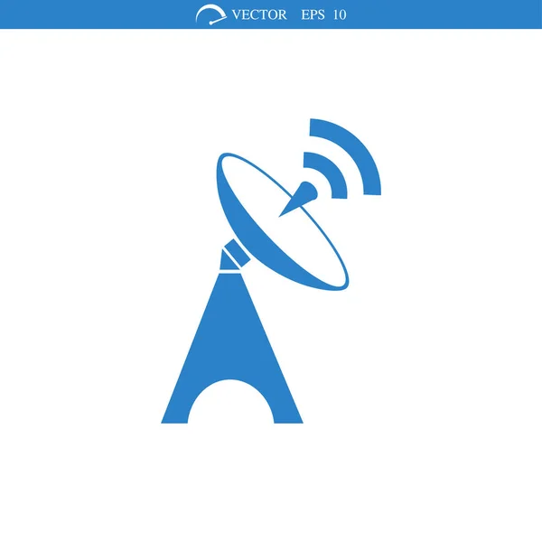 Icono de antena de satélite — Archivo Imágenes Vectoriales