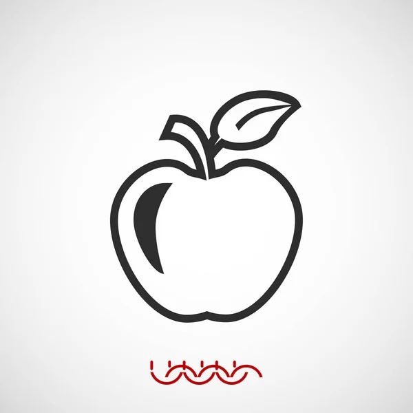 Apple Web-Ikone — Stockvektor