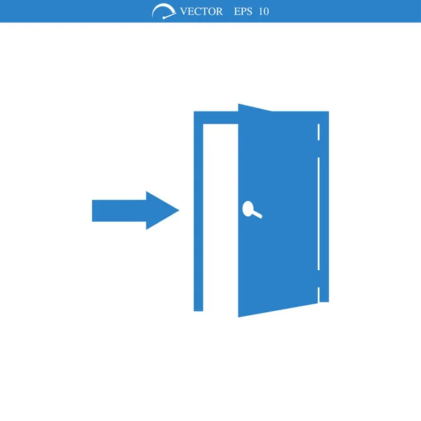Signo de la puerta icono — Vector de stock