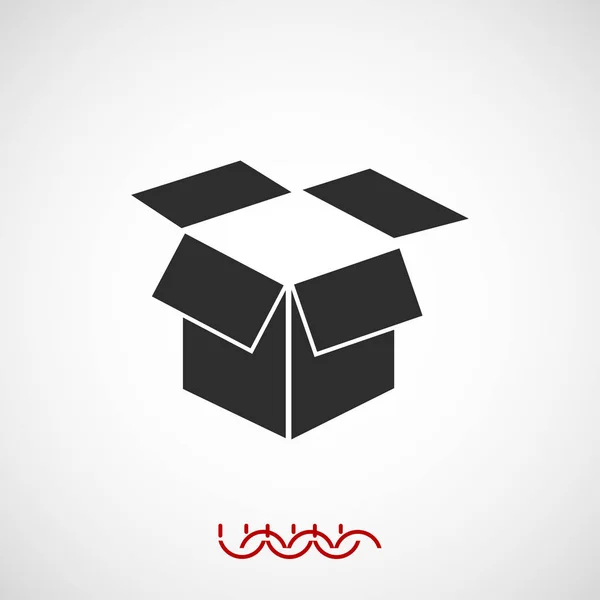 Εικονίδιο "υπογραφή" κουτί — Διανυσματικό Αρχείο