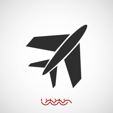 uçak işareti simgesi
