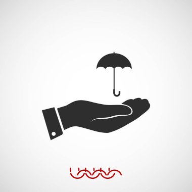 El simgesi olan şemsiye